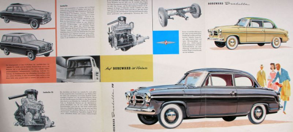 Borgward Isabella Modelprogram 1957 Carbrochure (10041)